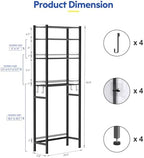 samstar 4 Tier Over The Toilet Storage Rack, Bathroom Organizer Shelves Cabinet - Image 2