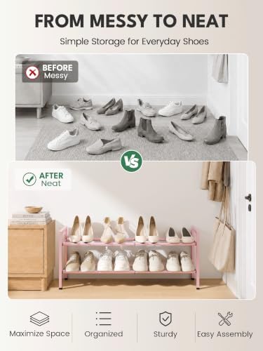 Bumusty 2 Tier Expandable Shoe Rack - Image 7