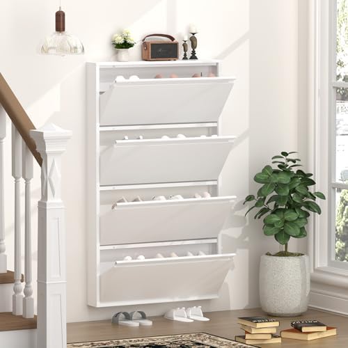GREATMEET Slim Wall Mounted Metal Storage Cabinet by GREATMEET