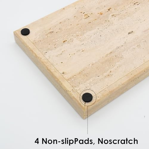 Real Natural Travertine Tray for Bathroom, Kitchen Counter - Image 4