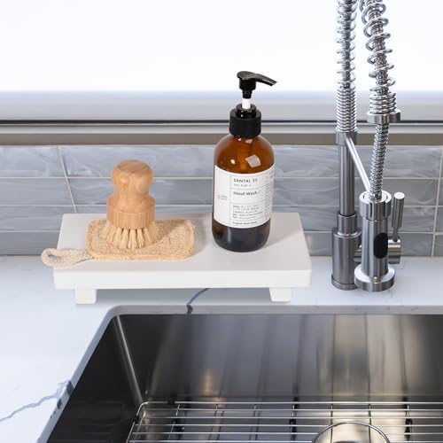 Wood Bathroom Tray Farmhouse Decor Kitchen Soap Holder - Image 2