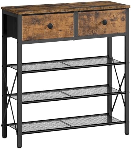 YATINEY 4 Tier Shoe Rack, Large Capacity Shoe Storage Organizer, Metal Shoe by Yatiney