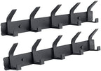 Coat Rack Wall Mounted, 5 Coat Hooks by ZGELIN