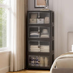SAILUN 140Qt Stackable Storage Bins, Storage Cabinet - Image 6