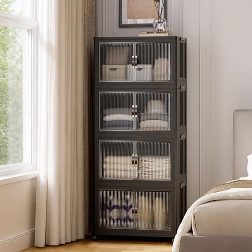 SAILUN 140Qt Stackable Storage Bins, Storage Cabinet - Image 6