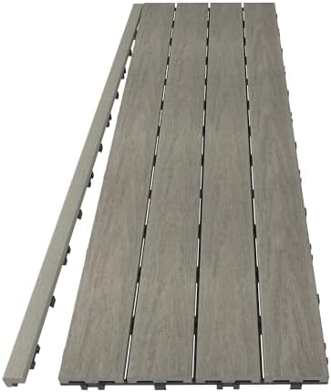 NewTechWood 1/12 ft. x 3 ft. Quick Deck Composite Deck Tile Straight Trim in - Image 4