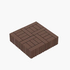H Style 12 inch Interlocking Deck Tiles, Indoor Outdoor Deck Flooring - Image 3