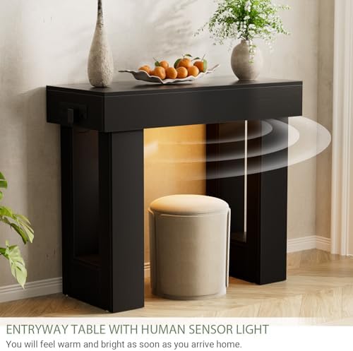 Unikito 39" Entry Table with Sensor Light & AC Outlets with USB-C Ports - Image 3