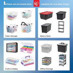 IRIS USA 6-Pack 13 Quart Storage Bins - Image 2