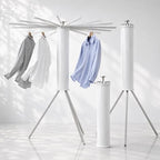 Heavy-Duty Aluminum Tripod Clothes Drying Rack, Reinforced Stable Design by BAZANADI