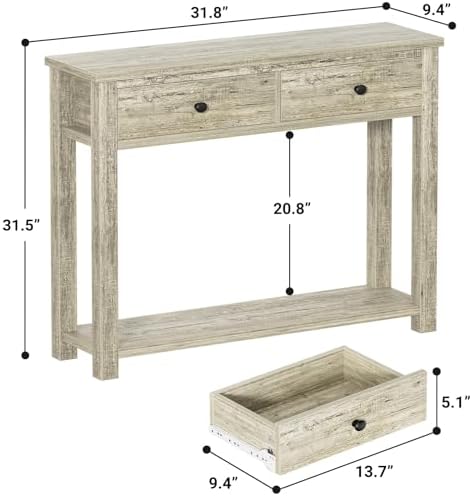 Homieasy Farmhouse Console Table - Image 3