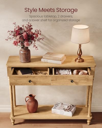 VASAGLE 39.3"Console Table, Narrow Entryway Sofa Table - Image 5