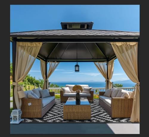GENIMO Outdoor Rug, Waterproof Plastic Rugs - Image 6