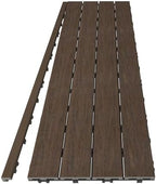 NewTechWood 1/12 ft. x 3 ft. Quick Deck Composite Deck Tile Straight Trim in - Image 4