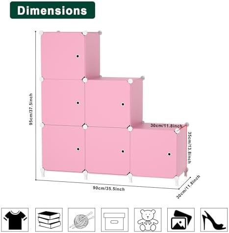6Cube Storage Organizer Modular Stackable - Image 3