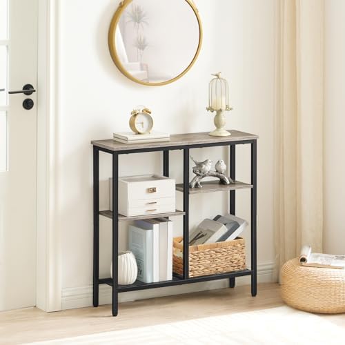 HOOBRO Narrow Console Table, Sofa Table, 4-Tier Industrial Entryway Table - Image 2