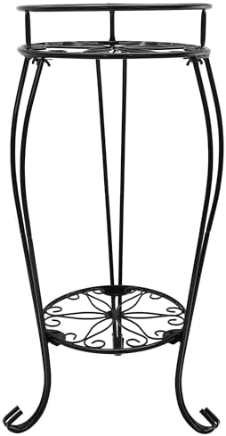CASIMR 2 Tier Plant Stand, 26.8 inch Tall Metal Potted Holder Rack, Indoor by CASIMR