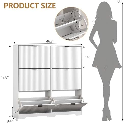 HUANLEGO Shoe Cabinet Storage for Entryway - Image 2