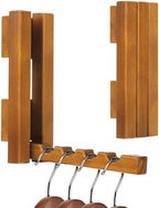 Wood Wall Mounted Clothes Drying Rack, 6 Inch Small Spaces Foldable Clothes by AxtreHeu