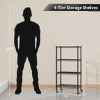 Golpart Small Shelves Storage Wire Metal Adjustable Shelf Unit - Image 3