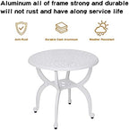 YKSY&YKSY Jardin DE Centennial Cast Aluminum Outdoor Side Table, Anti-Rust - Image 4