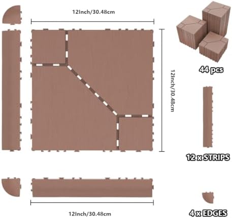 44 Pack Interlocking Deck Tiles - Image 2