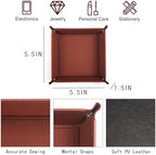 Valet Tray Organizer, 5.5" Square Catch All Tray - Image 6