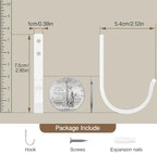 10-Pack 22LB Wall Hooks for Hanging Towel/Coat - Image 4