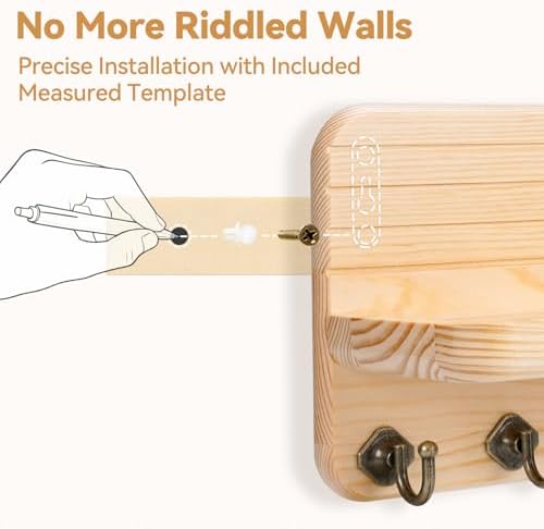 Key Holder for Wall, Mail Organizer Wall Mount - Image 4
