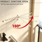 Wall Mounted Clothes Hanger Rack, Foldable Space Saving Laundry Rack - Image 3