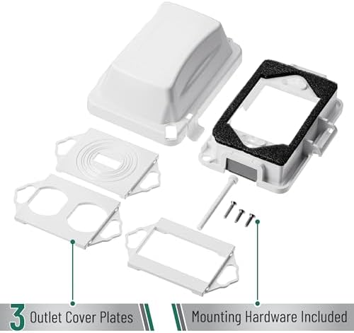 Bates Choice Weatherproof Electrical Outlet Cover, 120 Volts AC, Compatible - Image 5