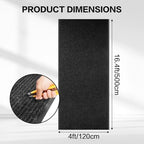 Commercial Carpet Runner, 4ft x 16.4ft Ribbed Hallway Runner Rug - Image 3