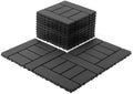 44 Pack Interlocking Deck Tiles, All-Weather Outdoor Deck Tiles by Unknown