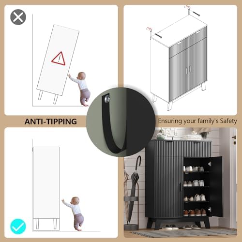 HUANLEGO Shoe Cabinet Storage for Entryway - Image 6