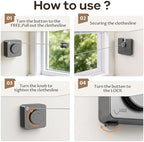 Retractable Clothesline Indoor & Outdoor, Anti-Sag Heavy Duty Retracting - Image 3