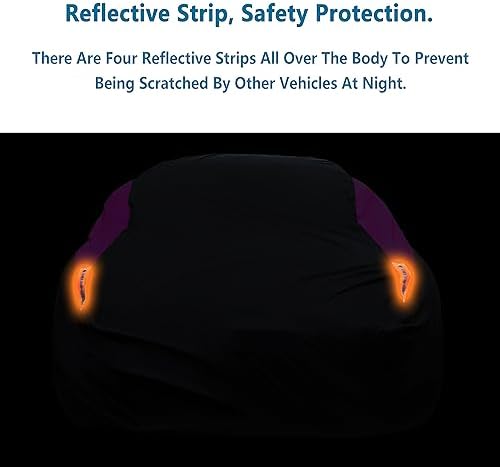 MORNYRAY Waterproof Car Cover All Weather Snowproof UV Protection Windproof - Image 4