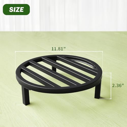 Large Plant Stand, 3 Pack 12 Inch Metal Pot Risers - Image 2