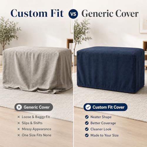 Custom Size Indoor Dust Cover, Cotton Linen Fabric Made to Measure Protector - Image 4
