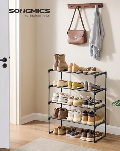 SONGMICS Shoe Rack, Vertical 4-Tier Metal Shoe Organizer - Image 3