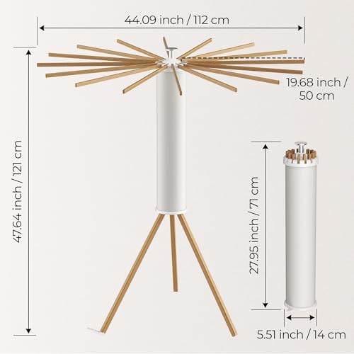 SUNOUTLY Tripod Clothes Drying Rack, Garment Rack Portable and Foldable Space - Image 2