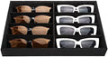 Emibele Glasses Organizer Jewelry Tray, 8 Grids Velvet Tray Watch Storage by Emibele
