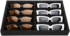 Emibele Glasses Organizer Jewelry Tray, 8 Grids Velvet Tray Watch Storage by Emibele