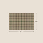 JTJ Easy Jute 2x3 Entryway Rug, Sage Green Plaid Washable Non Slip - Image 2