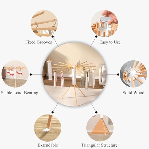 Foldable Clothes Drying Rack, Portable Garment Drying Rack - Image 5
