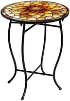 14" Outdoor Side Table, Rust Proof Small Metal Side Table by Fashion%26cool