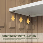 Aoxun Outdoor Storage Cabinet 35 Cu.Ft 2 Shelves - Image 4