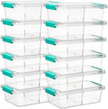 Vtopmart 12 Pack 1.5Qt Clear Pencil Box, Plastic Pencil Holder by Vtopmart