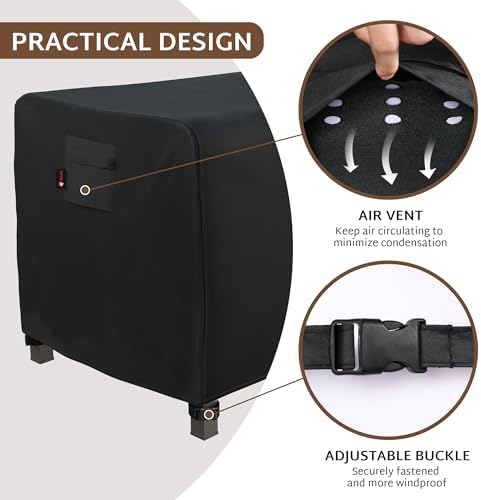 iBirdie Outdoor Fire Pit Cover 44 x 28 inch, - Image 3