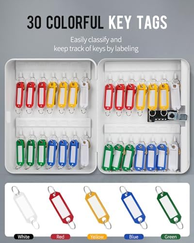 Uniclife 28-Key Steel Key Cabinet - Image 5