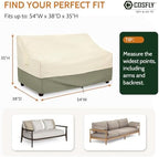 COSFLY Outdoor Furniture Patio Sofa Covers Waterproof, Outside Loveseat Covers - Image 2